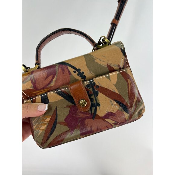 Patricia Nash Tropical Leather Crossbody Clutch Purse - Picture 2 of 12